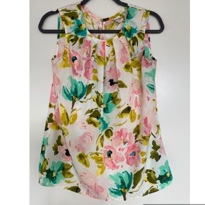 Floral Sleeveless Blouse